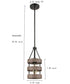 Rustic Kitchen Island Pendant Light Wood Finish